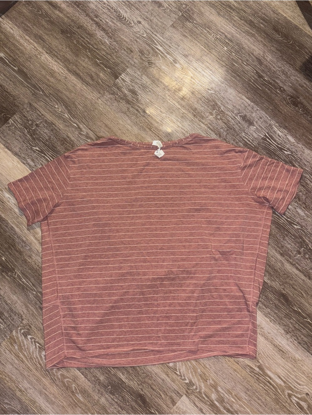 lululemon athletica Dusty Rose Striped Short Sleeve Tee